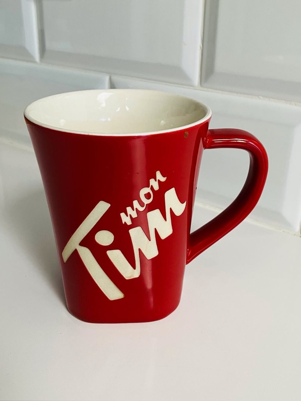 Tim Hortons 2013 Limited Edition Mug #013 Red Tims Coffee Cup collectible